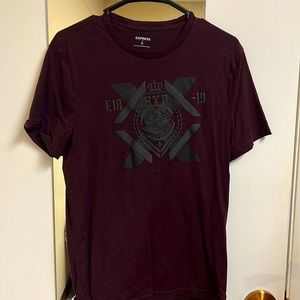 Medium Burgundy Express shirt